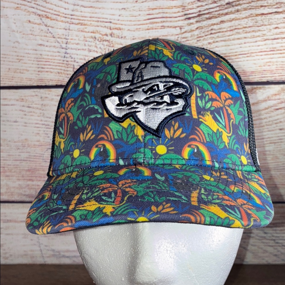 EUC AMARILLO SOD POODLES '47 YOUTH JUNGLE GYM TRUCKER CAP